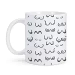 Novelty funny boobs ceramic coffee mug
