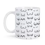 Novelty funny boobs ceramic coffee mug