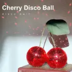 Novelty glass cherry shape disco ball