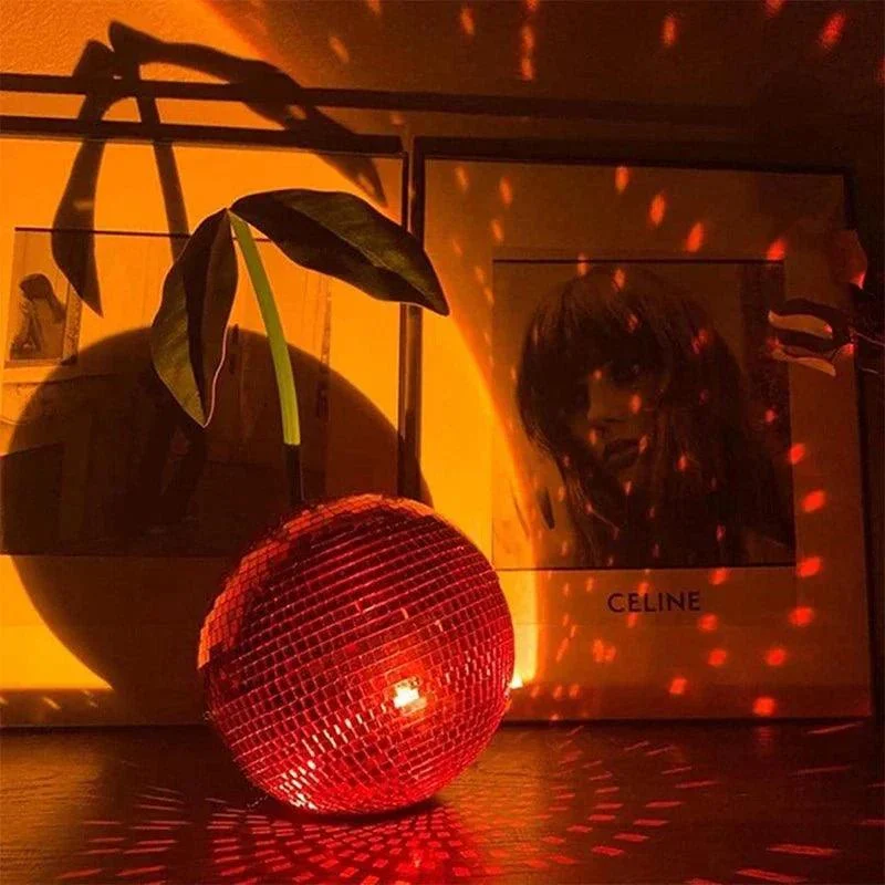 Novelty Glass Cherry Shape Disco Ball 844220