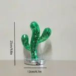Novelty green disco ball cactus decoration