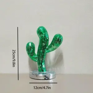 Novelty Green Disco Ball Cactus Decoration