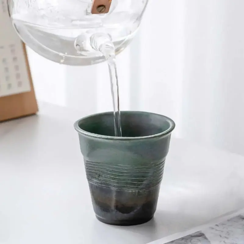 Novelty wonky ceramic coffee mug