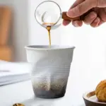 Novelty wonky ceramic coffee mug