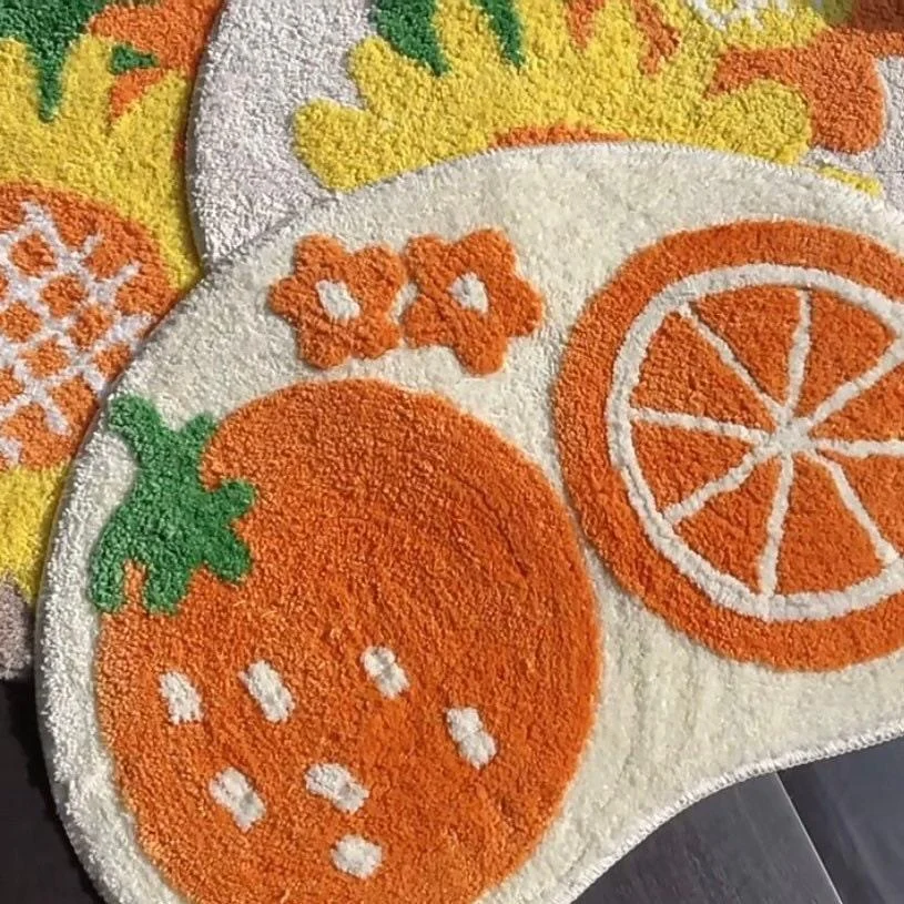 Orange Rug Patchandbagel 140489