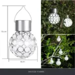 Orbeclipse wasserdichte hohlkugellampe 50cm outdoor lampe garten terrasse wetterfest xlumina7