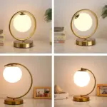 Orbglow glastischlampe tischlampe elegantes design warmes licht wohnzimmer schlafzimmer xlumina12