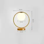Orbglow glastischlampe tischlampe elegantes design warmes licht wohnzimmer schlafzimmer xlumina14