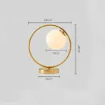 Orbglow glastischlampe tischlampe elegantes design warmes licht wohnzimmer schlafzimmer xlumina3