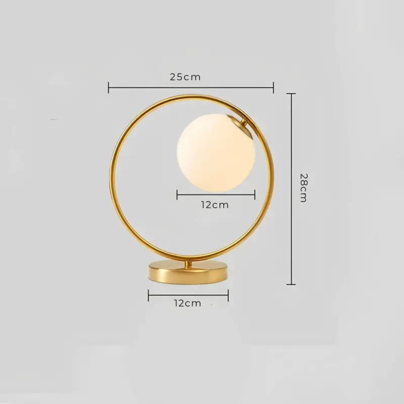 Orbglow glastischlampe tischlampe elegantes design warmes licht wohnzimmer schlafzimmer xlumina3