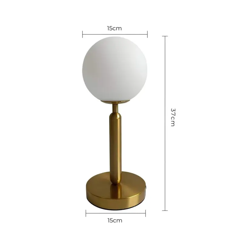 Orbglow glastischlampe tischlampe elegantes design warmes licht wohnzimmer schlafzimmer xlumina4