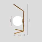 Orbglow glastischlampe tischlampe elegantes design warmes licht wohnzimmer schlafzimmer xlumina6