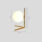 Orbglow glastischlampe tischlampe elegantes design warmes licht wohnzimmer schlafzimmer xlumina7