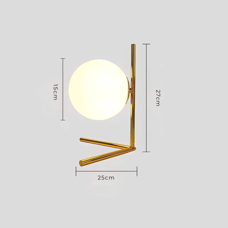 Orbglow glastischlampe tischlampe elegantes design warmes licht wohnzimmer schlafzimmer xlumina7