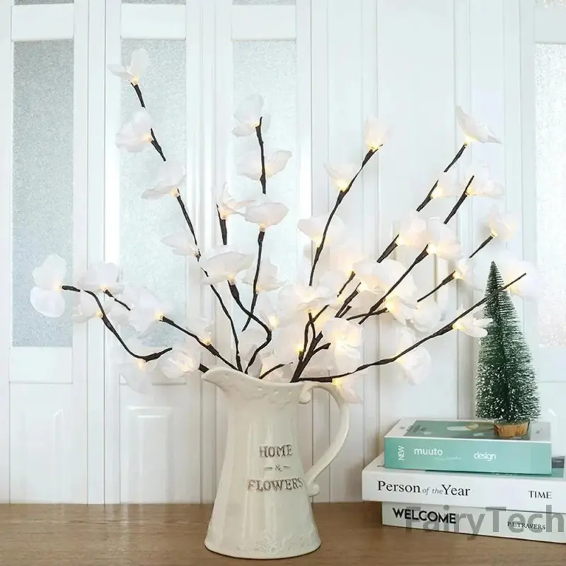 Orchid branch led fairy light garland