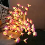 Orchid branch led fairy light garland