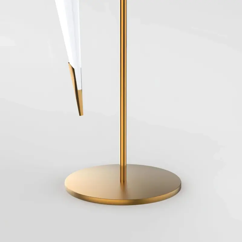 Origami kranich goldlampe tischleuchte elegantes design modern wohnzimmer xlumina6