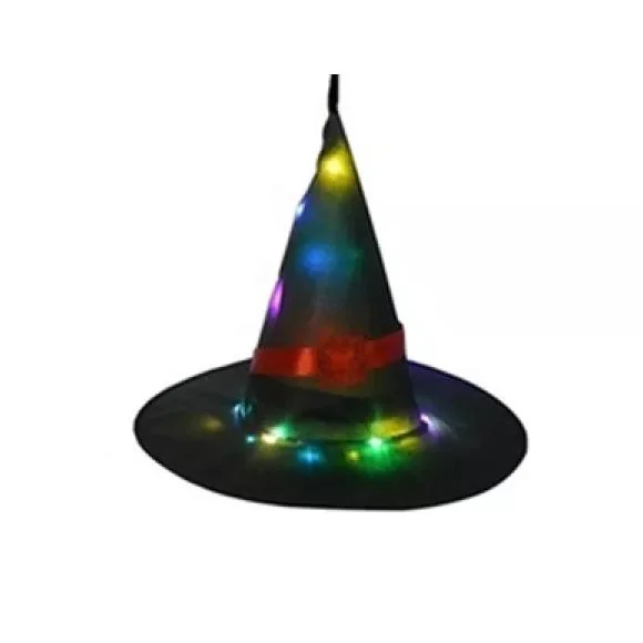 Outdoor Halloween Decoration Glowing Hats Holiday Decor Apparel Black 1 Pack Dailysale 280517