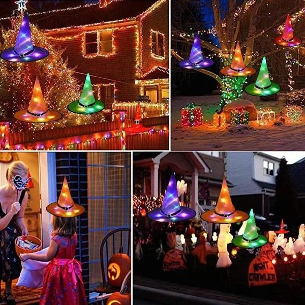 Outdoor Halloween Decoration Glowing Hats Holiday Decor Apparel Dailysale 320915