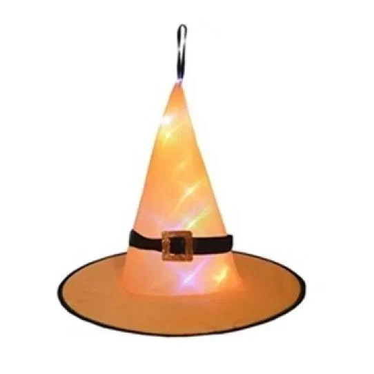 Outdoor Halloween Decoration Glowing Hats Holiday Decor Apparel Orange 1 Pack Dailysale 313215