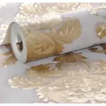 Ovoin Wallpaper Khaki Antique Gold Damask Wallpaper For Living Room or Bedroom Waterproof PVC Wall Paper 1ea54c92 34cc 4862 88f4 b370bf640a1f