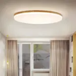 Ozawa led deckenlampe holz metall wohnzimmer schlafzimmer esszimmer xlumina