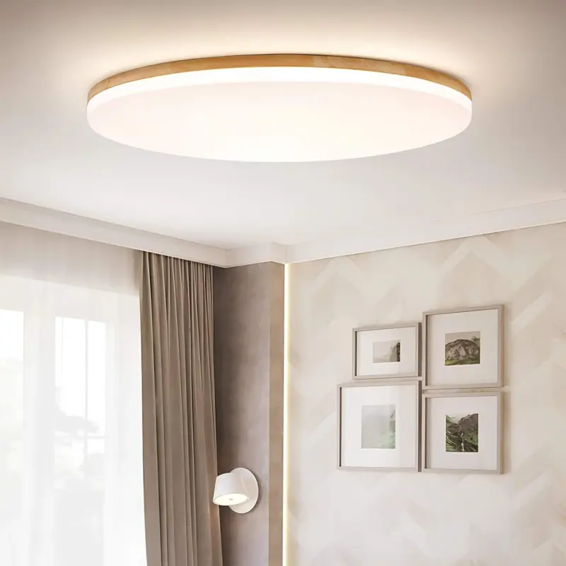 Ozawa led deckenlampe holz metall wohnzimmer schlafzimmer esszimmer xlumina2