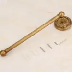 PaVmHOT SELLING Bathroom towel holder solid brass Wall Mounted Round antique brass Towel Ring Towel Rack