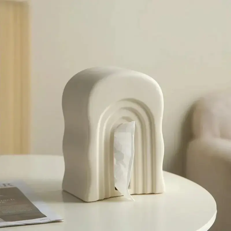 Pastel abstract tissue box