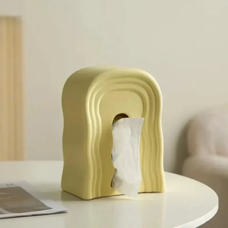 Pastel abstract tissue box