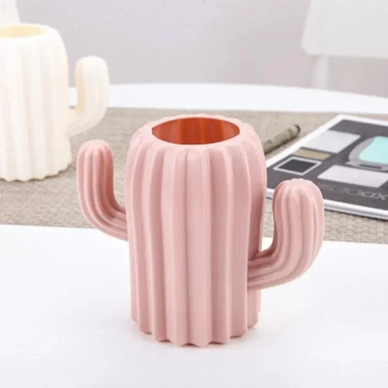 Pastel Cactus Shape Pen Holder 393386