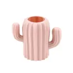 Pastel cactus shape pen holder