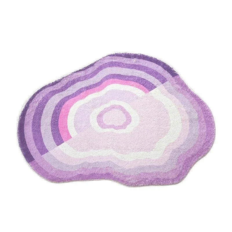 Pastel Cloud Shaped Soft Living Room Rug 345783