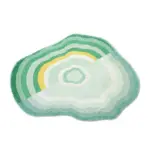 Pastel cloud shaped soft living room rug