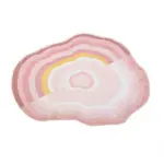 Pastel cloud shaped soft living room rug