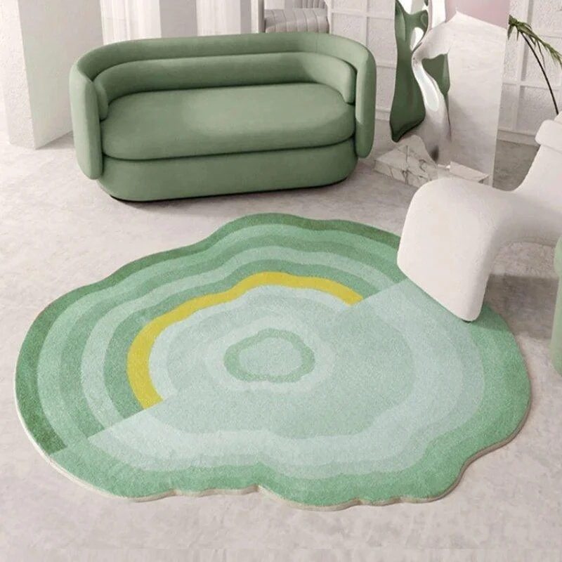 Pastel Cloud Shaped Soft Living Room Rug 744233