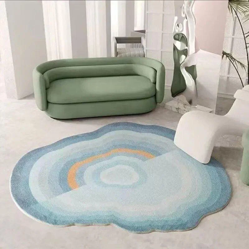 Pastel Cloud Shaped Soft Living Room Rug 818705