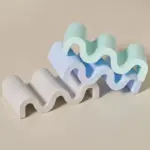 Pastel coloured abstract jewellery organiser