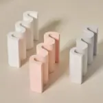 Pastel coloured abstract jewellery organiser