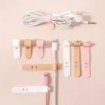 Pastel coloured cable organiser clip