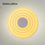 Pastel coloured concentric wall lamp