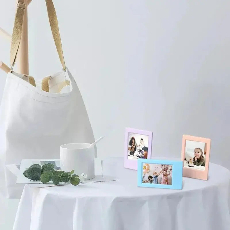 Pastel coloured polaroid picture frame