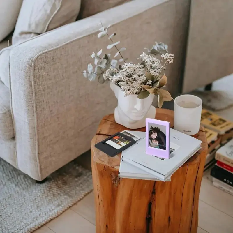 Pastel coloured polaroid picture frame