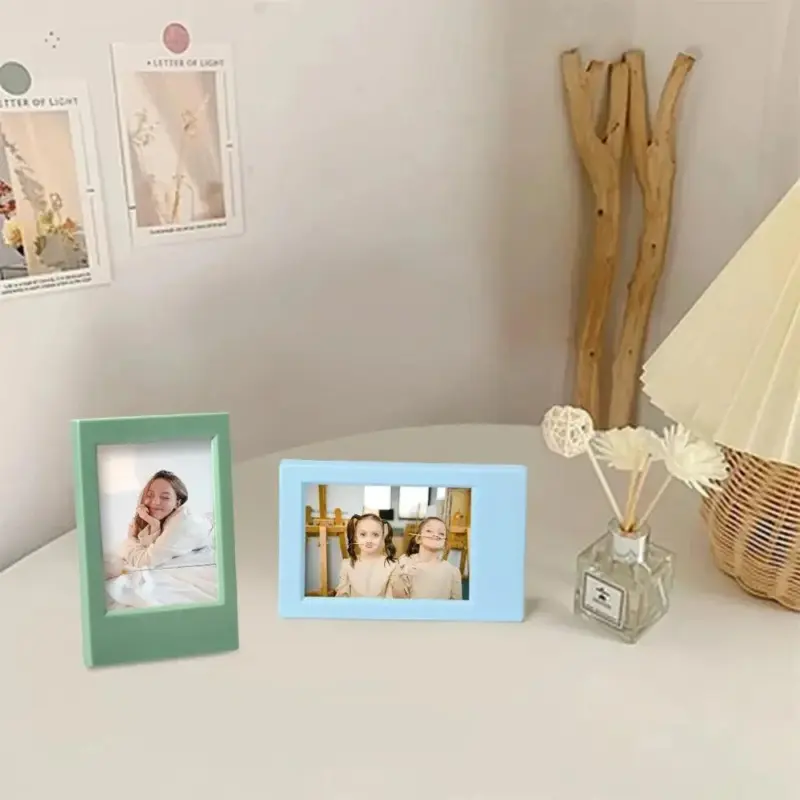Pastel coloured polaroid picture frame