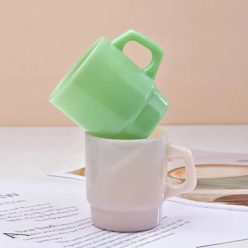 Pastel Coloured Stackable Glass Mug 933021