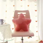 Pastel coloured star shape soft cushion