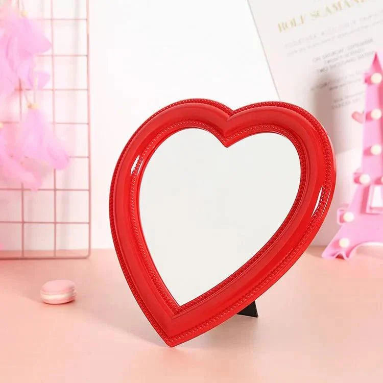 Pastel Heart Shape Cosmetic Mirror 162188