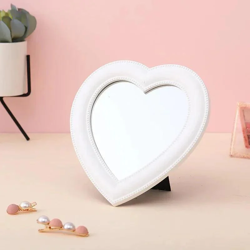 Pastel Heart Shape Cosmetic Mirror 686221