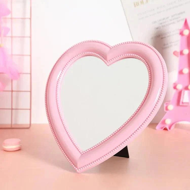 Pastel Heart Shape Cosmetic Mirror 957938