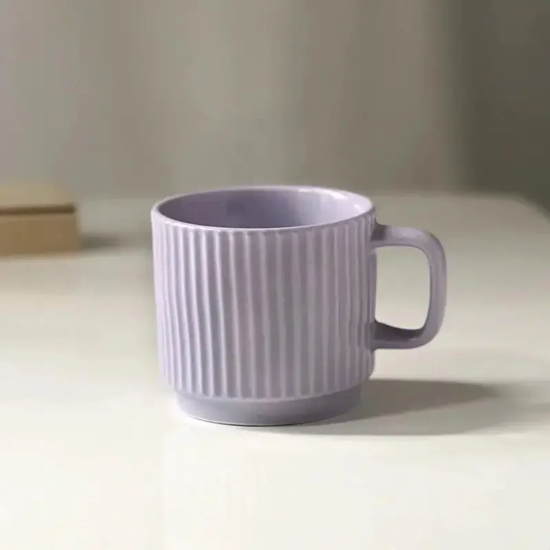 Pastel macaron candy coloured ceramic mug
